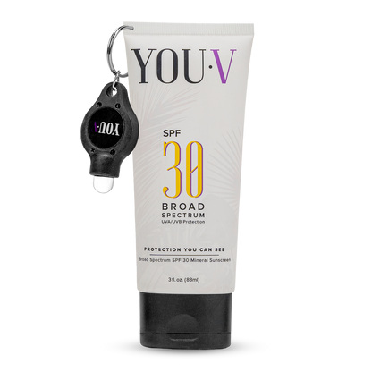 Sunscreen You Can See SPF 30 Mineral UV Flashlight