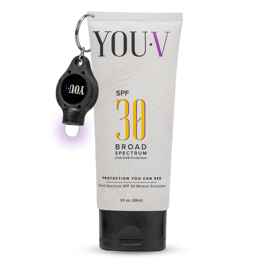 Sunscreen You Can See SPF 30 Mineral UV Flashlight